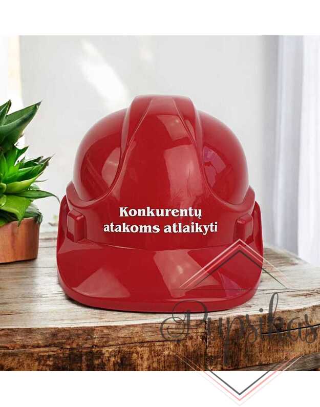 Apsauginis šalmas „Konkurentų atakoms atlaikyti“