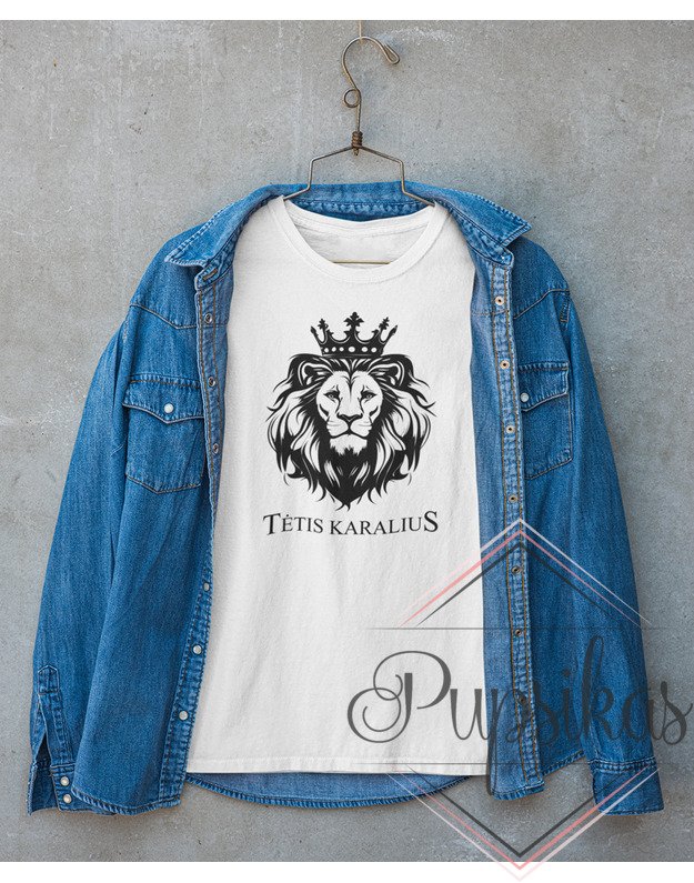 Vyriški marškinėliai „Tėtis karalius“