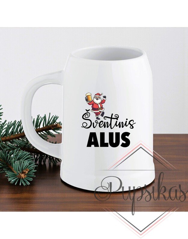 Keramikinis bokalas „Šventinis alus“