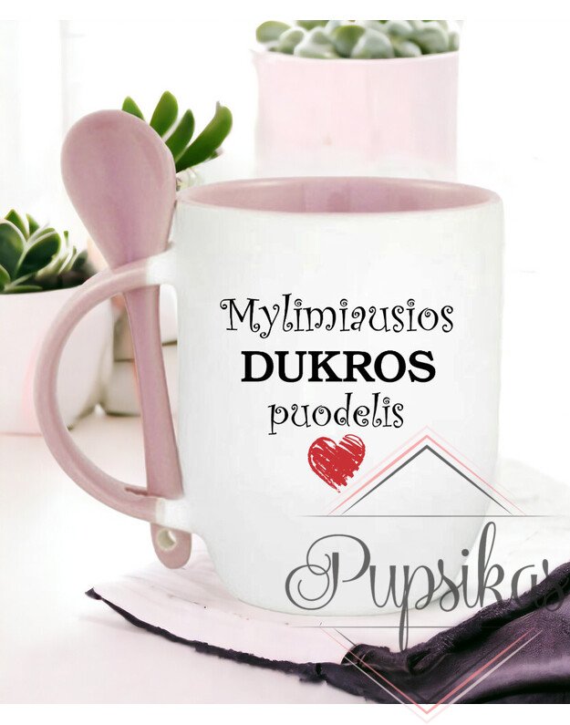 PUODELIS SU ŠAUKŠTELIU „MYLIMIAUSIOS DUKROS PUODELIS“