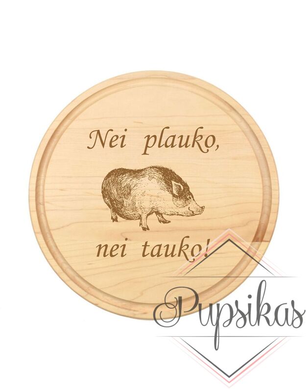 APVALI PJAUSTYMO LENTELĖ „NEI PLAUKO, NEI TAUKO“