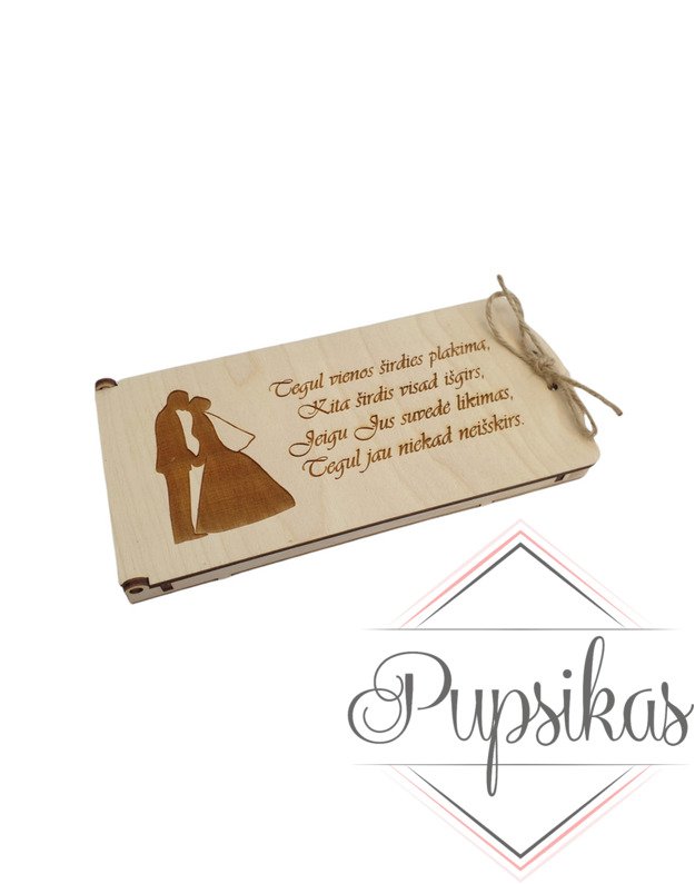 Pinigų vokelis „Tegul vienos širdies plakimą“