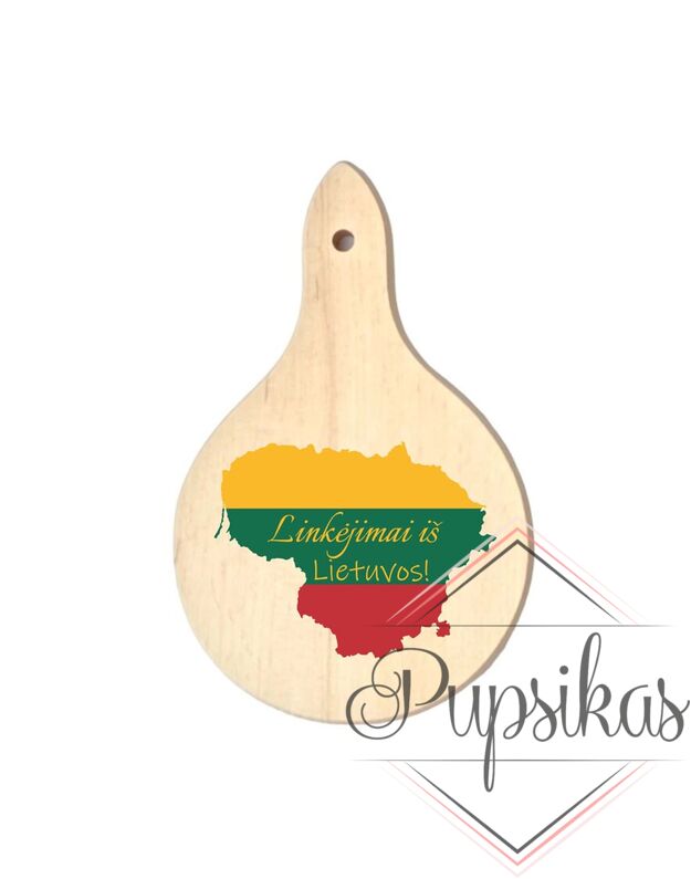 Mini pjaustymo lentelė „Linkėjimai iš Lietuvos“