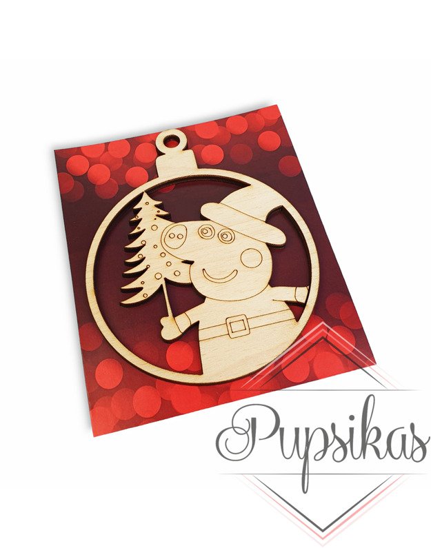 Kalėdinis žaisliukas Peppa pig