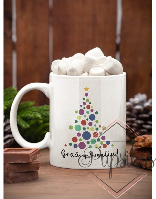 Standartinis puodelis „Gražių švenčių“