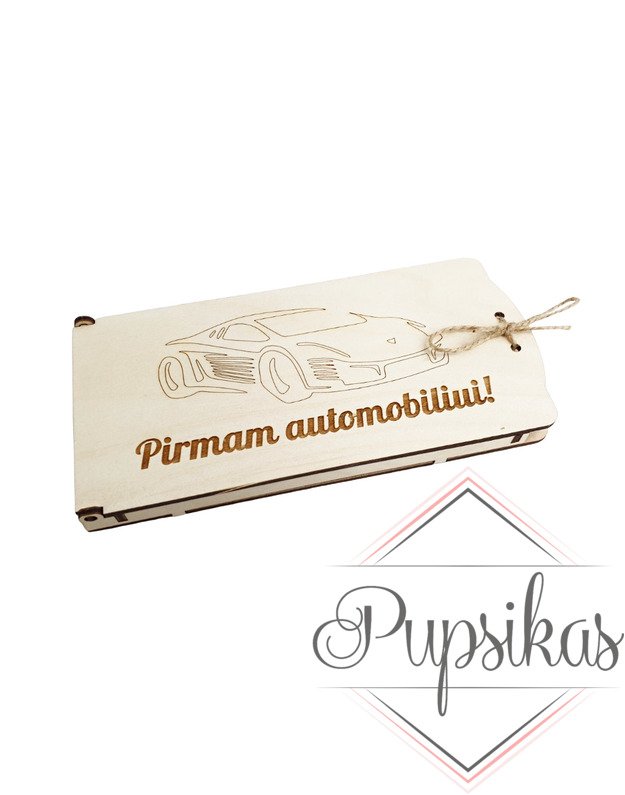 Pinigų vokelis „Pirmam automobiliui“