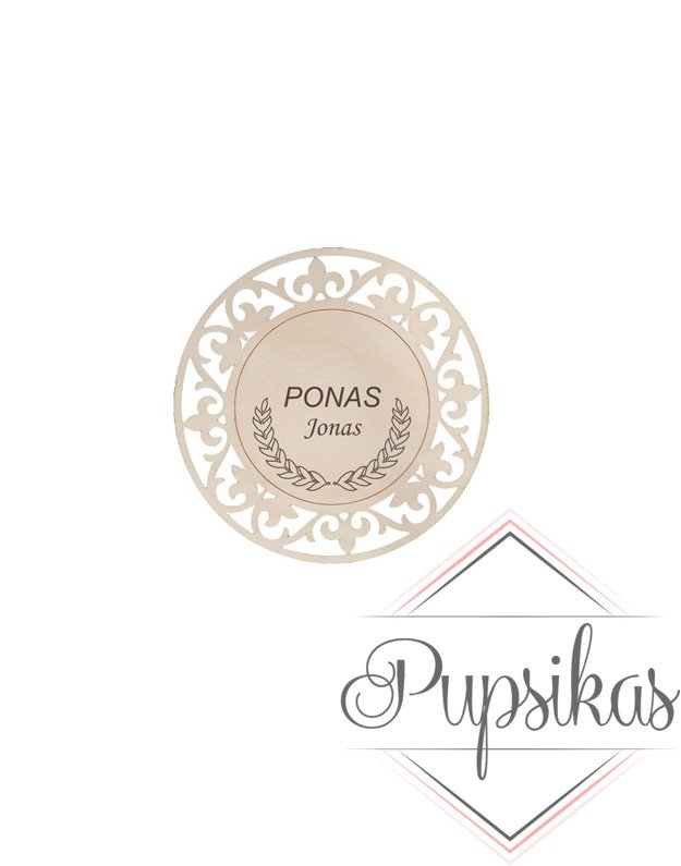 Padėkliukas puodeliui „Ponas Jonas“