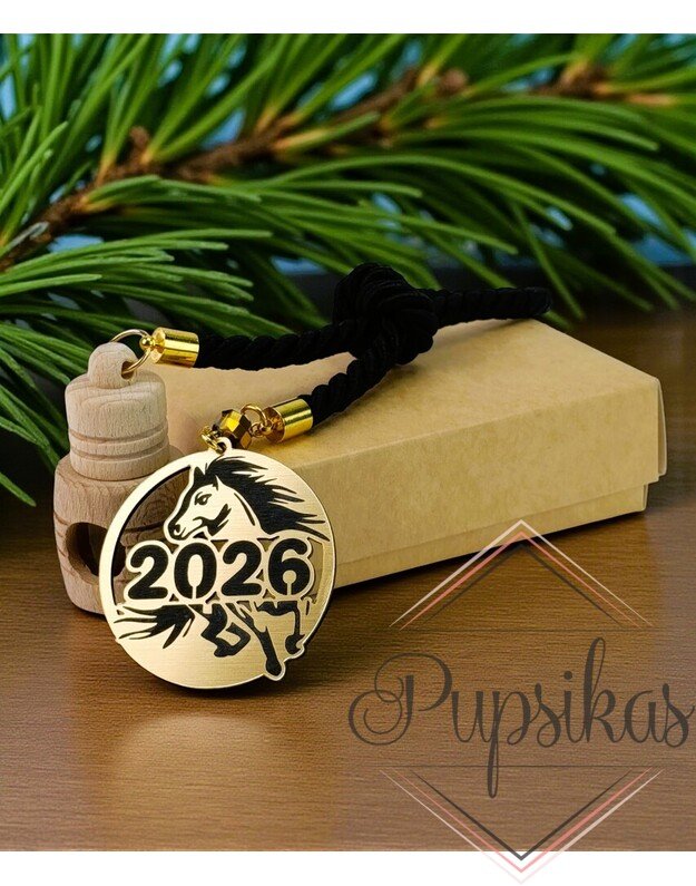 Automobilio pakabukas su arkliuku „2026“