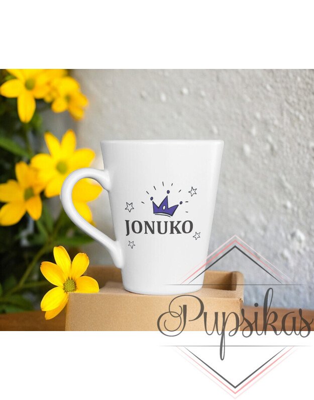 Latte puodelis „Jonuko“ (300ml) Su norimu vardu
