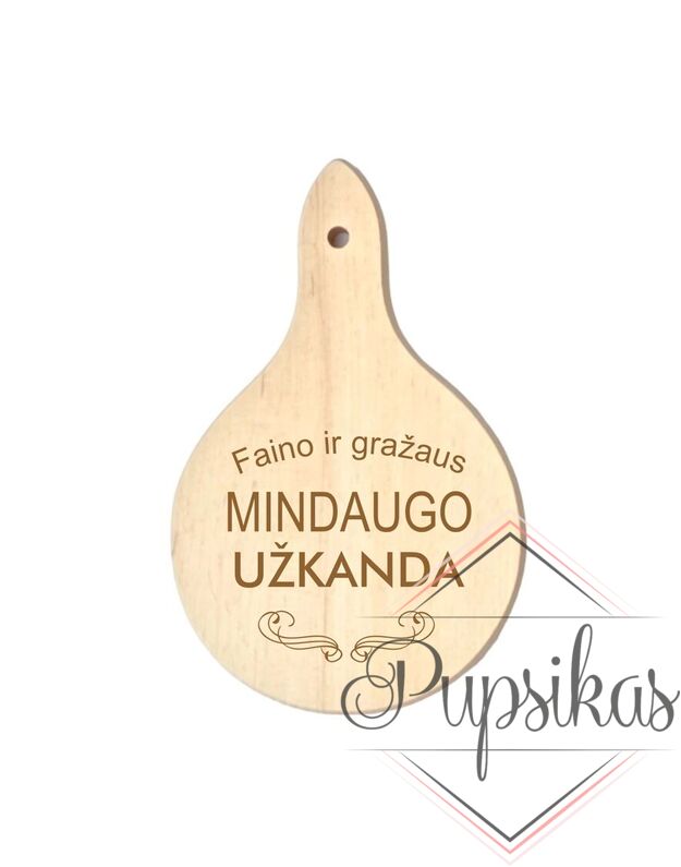 MINI PJAUSTYMO LENTELĖ „FAINO IR GRAŽAUS MINDAUGO UŽKANDA“