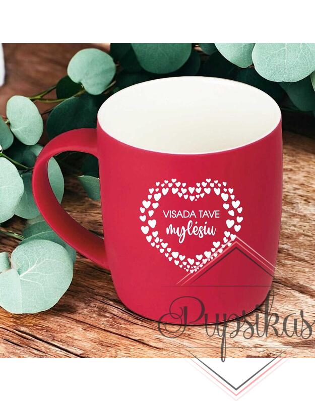 GRAVIRUOTAS PUODELIS „VISADA TAVE MYLĖSIU“