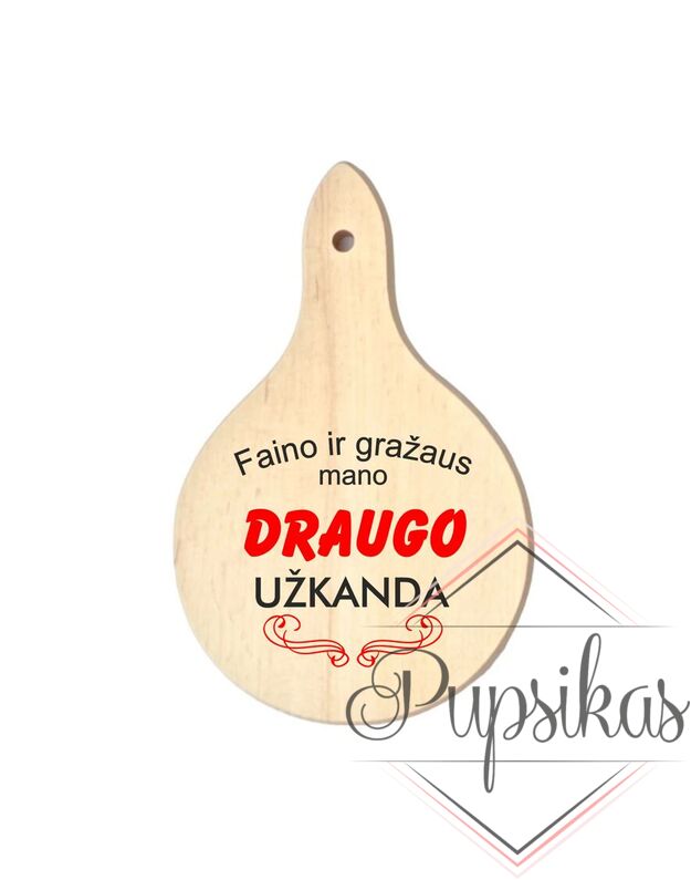 Mini pjaustymo lentelė „Faino ir gražaus mano draugo užkanda“