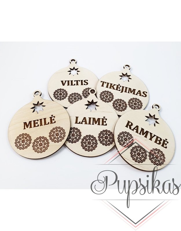 Kalėdinių žaisliukų rinkinys