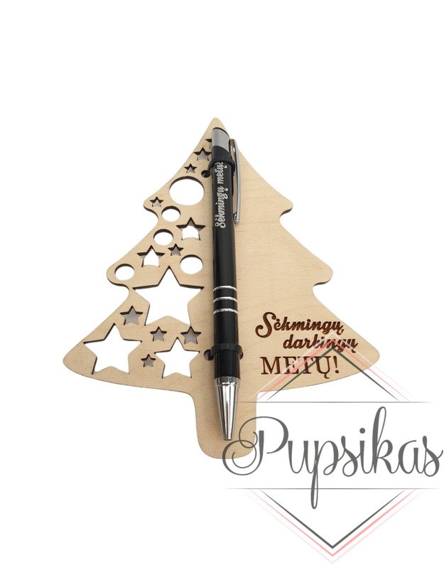 Graviruotas tušinukas su paduku „Sėkmingų metų“