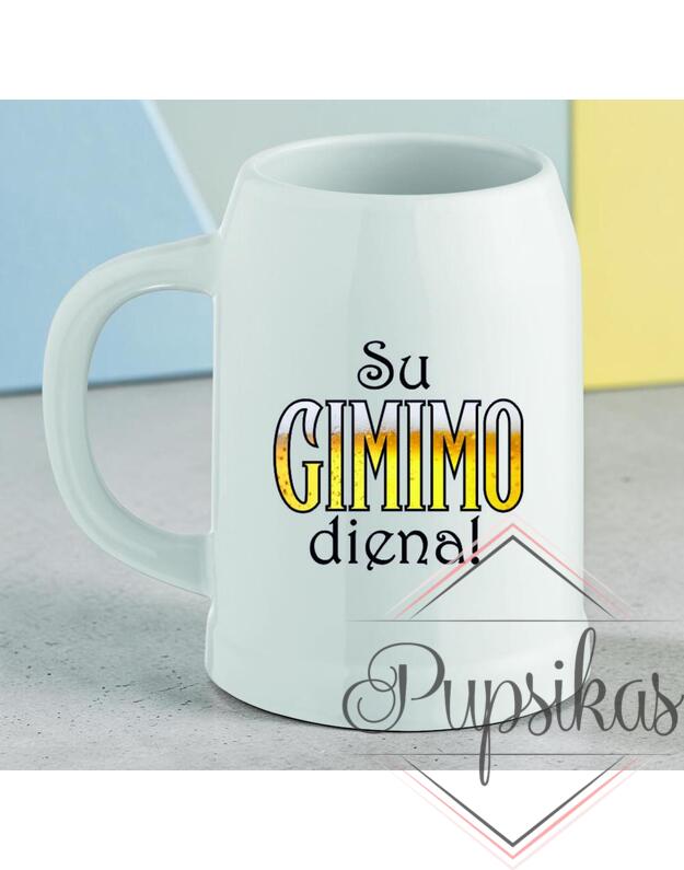 Keramikinis bokalas „Su gimimo diena“