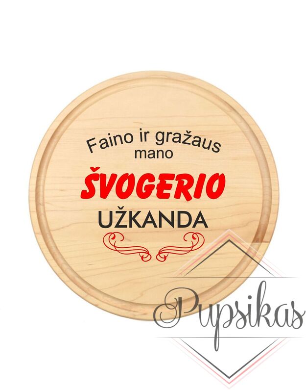 APVALI PJAUSTYMO LENTELĖ „ŠVOGERIO UŽKANDA“