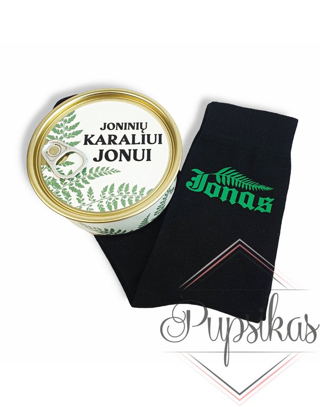 Dovana konservų skardinėje „Joninių karaliui Jonui“