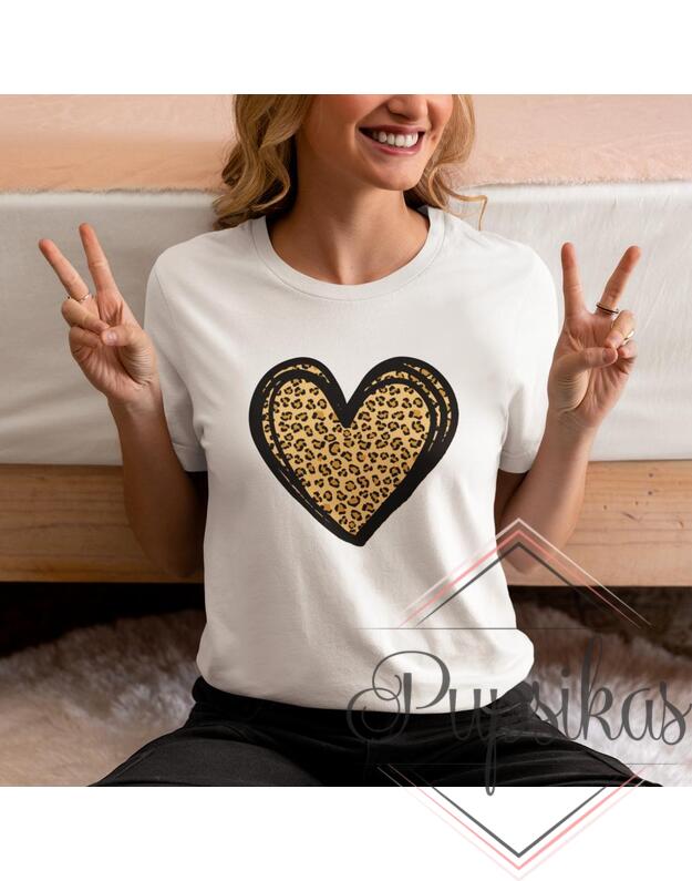 Moteriški marškinėliai „Širdis“