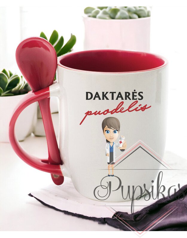 PUODELIS SU ŠAUKŠTELIU „DAKTARĖS PUODELIS“