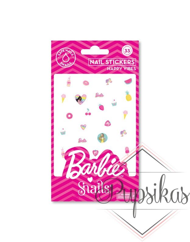 Barbie Snails nagų lipdukai, Happy Vibes