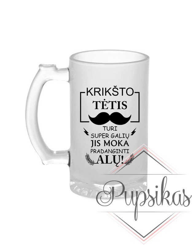 Bokalas „Krikšto tėtis turi super galių“