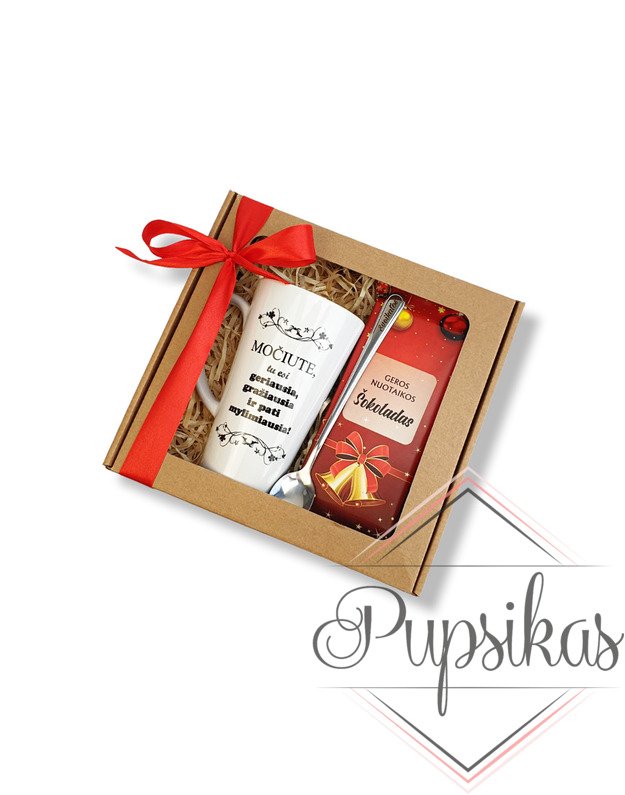 Dovanų rinkinys su šokoladu „Močiutei“