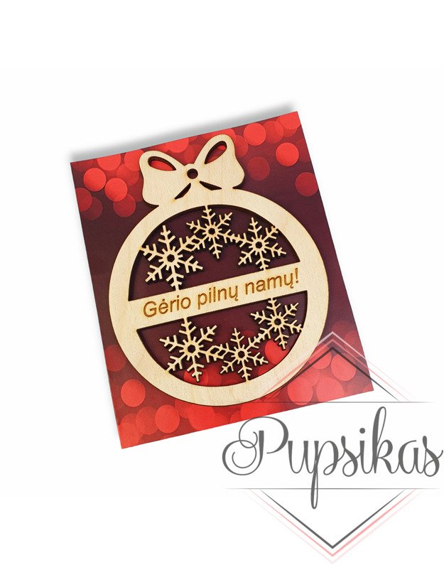 Kalėdinis žaisliukas „Gėrio pilnų namų“