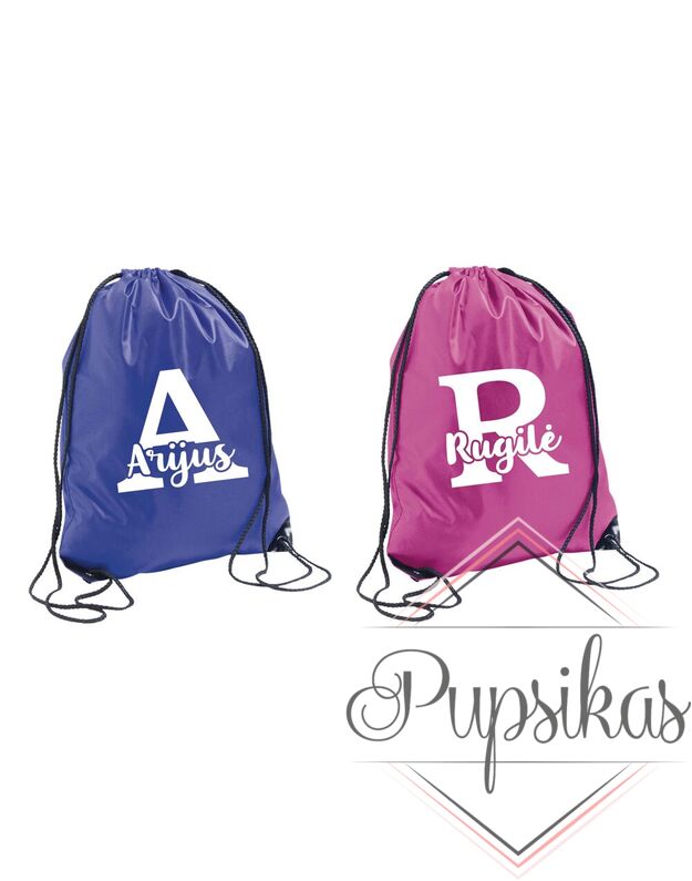 Sportinis krepšys su Jūsų pasirinktu vardu