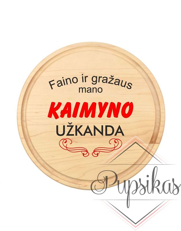 APVALI PJAUSTYMO LENTELĖ „KAIMYNO UŽKANDA“