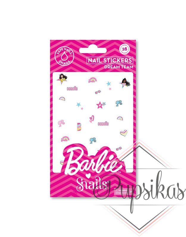 Barbie Snails nagų lipdukai, Dream Team