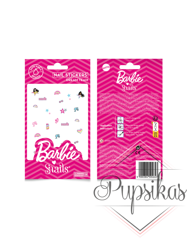 Barbie Snails nagų lipdukai, Dream Team