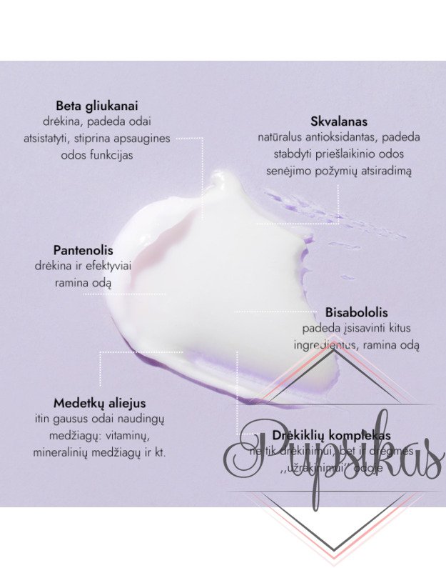 DAILY COMFORT lengvas drėkinamasis veido kremas mišriai, riebiai odai