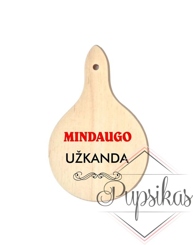 Mini pjaustymo lentelė su spauda „Mindaugo užkanda“