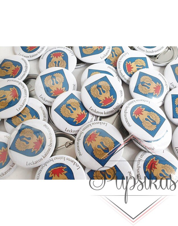 Įsegamas ženkliukas (Su jūsų norimu logotipu, užrašu, paveikslėliu) 3