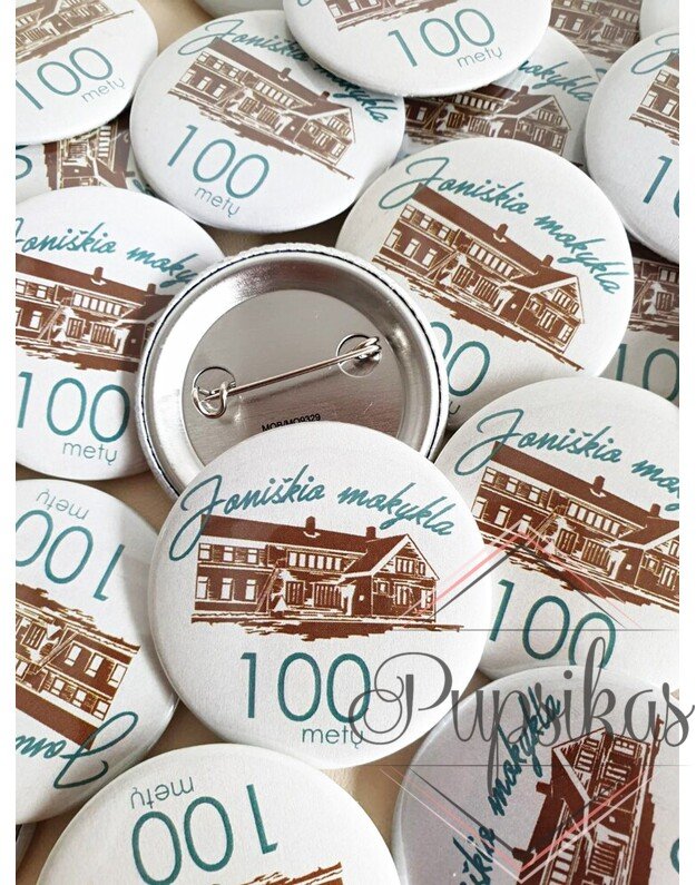 Įsegamas ženkliukas (Su jūsų norimu logotipu, užrašu, paveikslėliu) 1