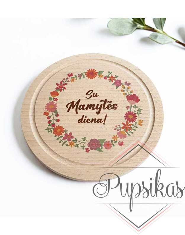 Apvali pjaustymo lentelė „Su Mamytės diena“