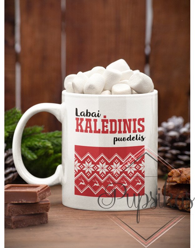 Standartinis puodelis „Labai kalėdinis“