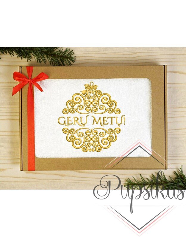 Siuvinėtas rankšluostis „Gerų metų“