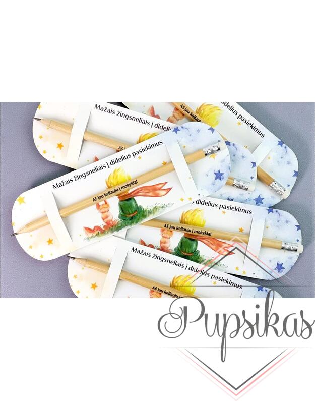 Pieštukas dėkliuke „Mažais žingsneliais į didelius pasiekimus“