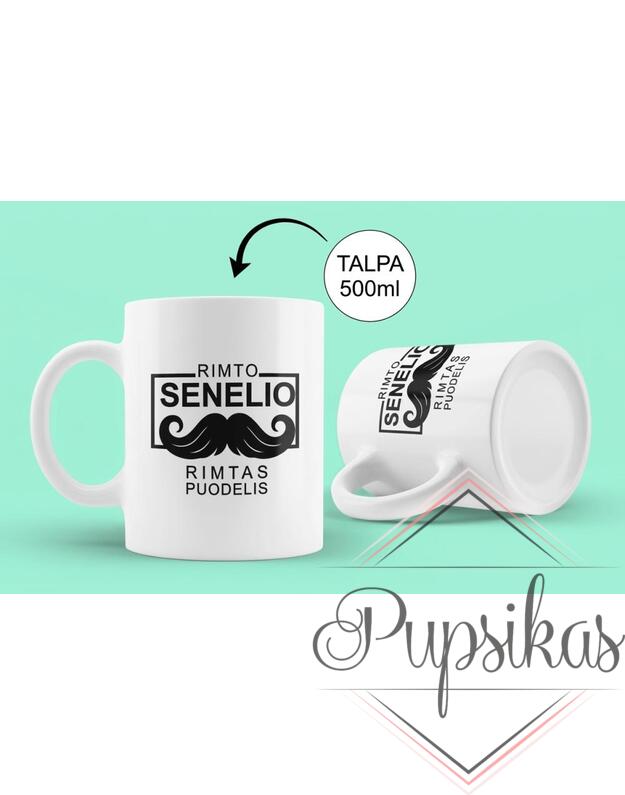 Standartinis puodelis „Rimto senelio“ 500ml