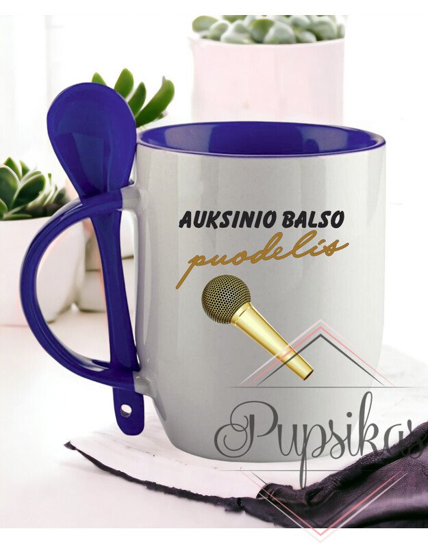 PUODELIS SU ŠAUKŠTELIU „AUKSINIO BALSO PUODELIS“