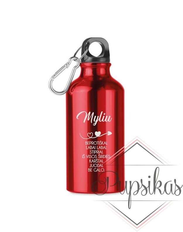 Vandens gertuvė „Myliu“ (400ml)