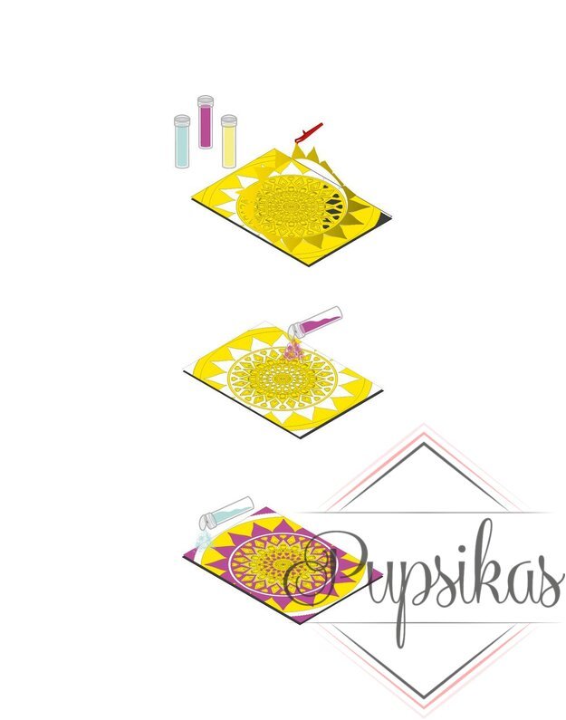 Red Castle smėlio rinkinys, Mandala