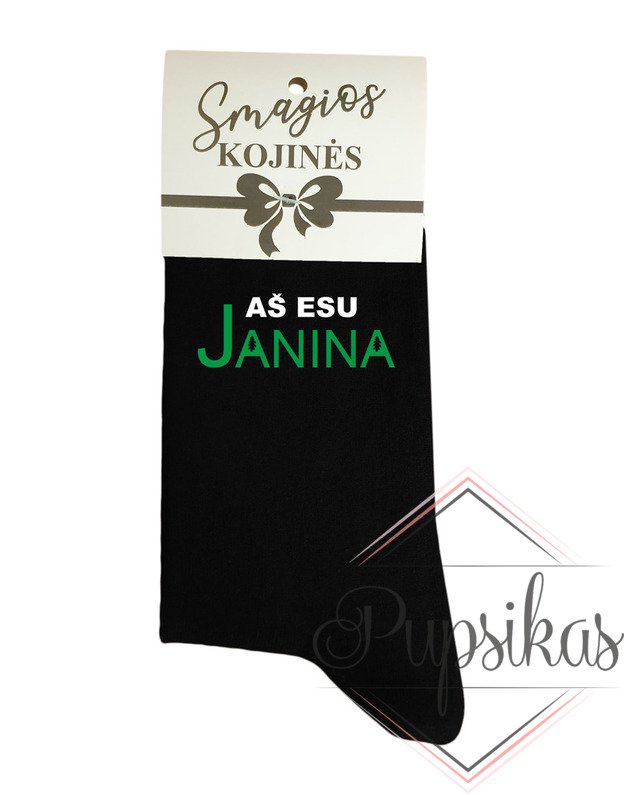 Moteriškos kojinės „Aš esu Janina“