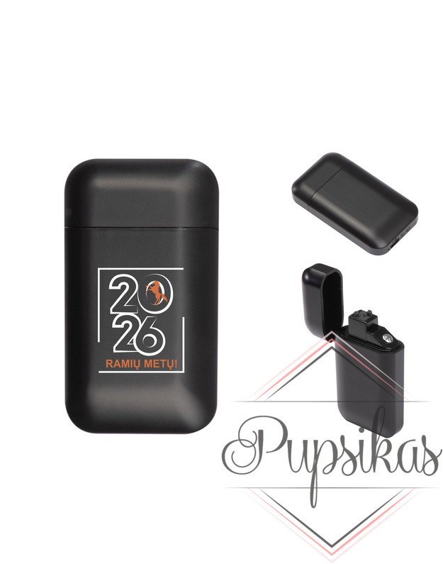 Pakraunamas USB žiebtuvėlis su arkliu „2026 Ramių metų“