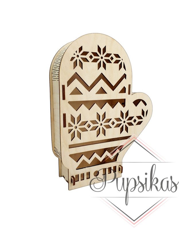 Medinė dėžutė „Pirštinė“ 1