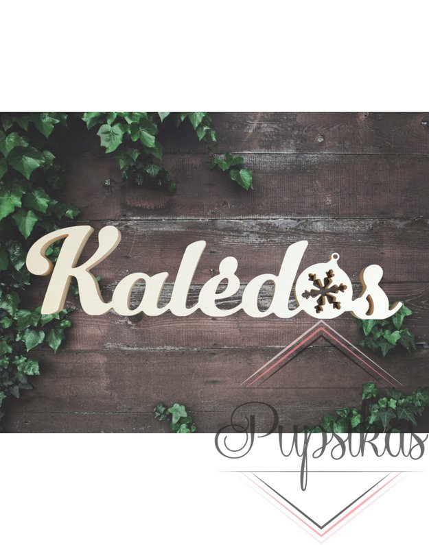 Pastatomas žodis „Kalėdos“