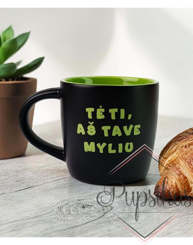 Graviruotas puodelis „Tėti, aš tave myliu“