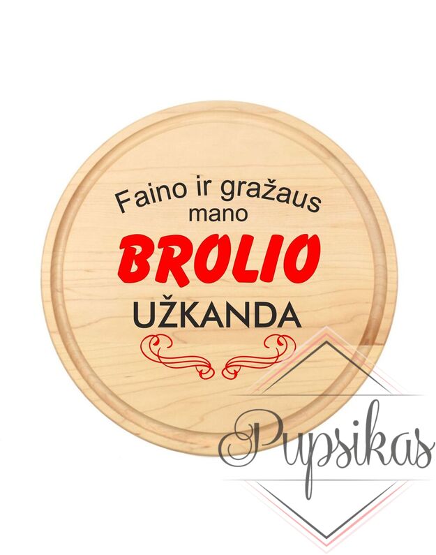 APVALI PJAUSTYMO LENTELĖ „BROLIO UŽKANDA“