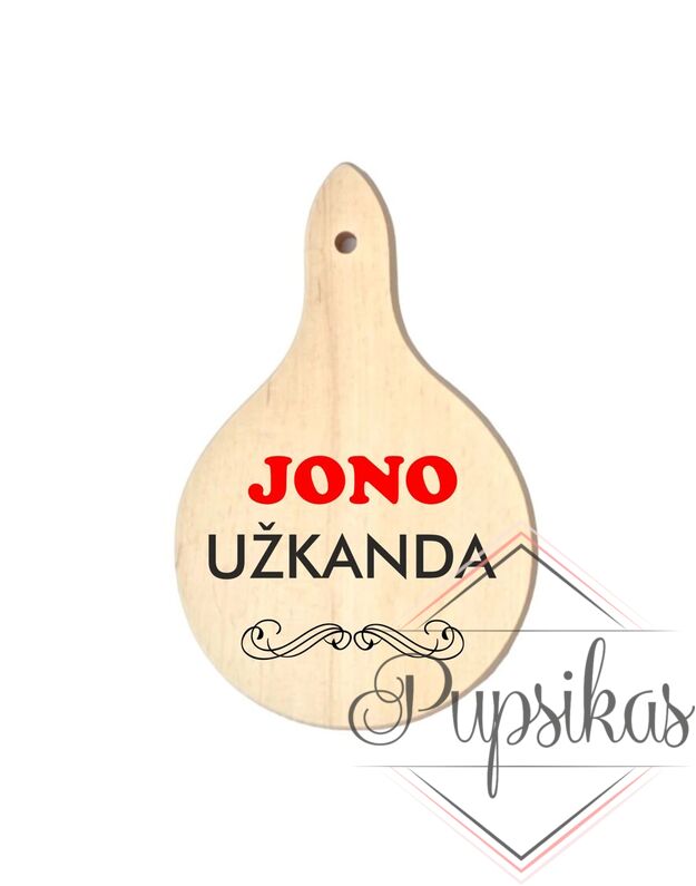 Mini pjaustymo lentelė su spauda „Jono užkanda“